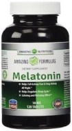 AMAZING FÓRMULAS MELATONIN 10MG - PARA RELAJAR Y DORMIR (120 CÁP