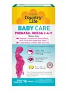 BABY CARE PRENATAL OMEGA 3 6 9 COUNTRY LIFE 90 SOFTGELS