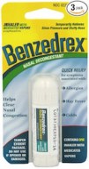 BENZEDREX - PARA DESCONGESTIONAR LA NARIZ HECHO EN USA (3 TUBOS)