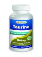 BEST NATURALS TAURINE 1000MG - (250 CAPSULAS)