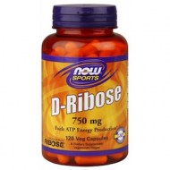 D-RIBOSE 750MG - SUPLEMENTO VEGET PARA LA ENERGIA (120 CAPSULAS)