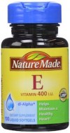 E VITAMIN 400 IU (100 CAPSULAS)