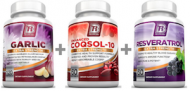 ENHANCED COQSOL 10 RESVERATROL GARLIC 120 CAPSULAS