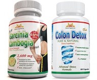 GARCINIA CAMBOGIA 2600MG 60 CAPSULAS Y 1 COLON DETOX 60 CAPS