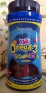 KIDS OMEGA 3 VITAMIN D3 GUMMIES VITAMINAS NINOS 120 GOMITAS