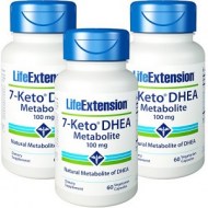 LIFE EXTENSION 7 KETO DHEA SOPORTE METABOLICO 60 CAPS X 3 FRASCO