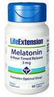 MELATONIN 3MG 6 HOUR TIME RELEASE (60 CAPSULAS)