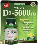 NATURE´S BOUNTY VITAMIN D3 5000 IU - VITAMINA D (300 CAPSULAS)