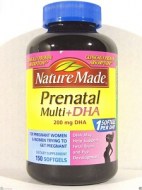 PRENATAL NATURE MADE CON DHA 150 SOFTGELS