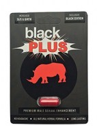 RHINO BLACK PLUS PONER EL MIEMBRO VIRIL DURO 6 CAPS