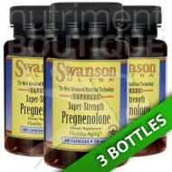 SUPER STRENGTH PREGNENOLONE 60 CAPS X 3 FRASCOS