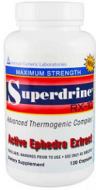 SUPERDRINE RX10 20 MG EFEDRA 120 CAPSULAS