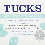 TUCKS MEDICADO COJINES DE ENFRIAMIENTO 40 COUNT